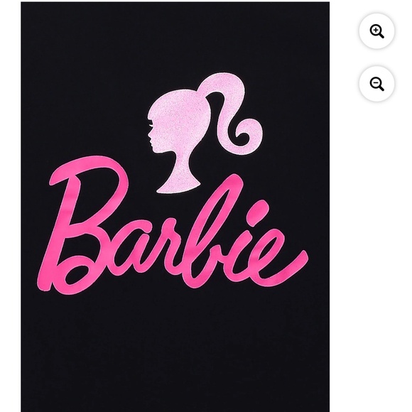Barbie Girls Youth Graphic Short Sleeve Black T-Shirt Size 7-8 NEW - Picture 4 of 4